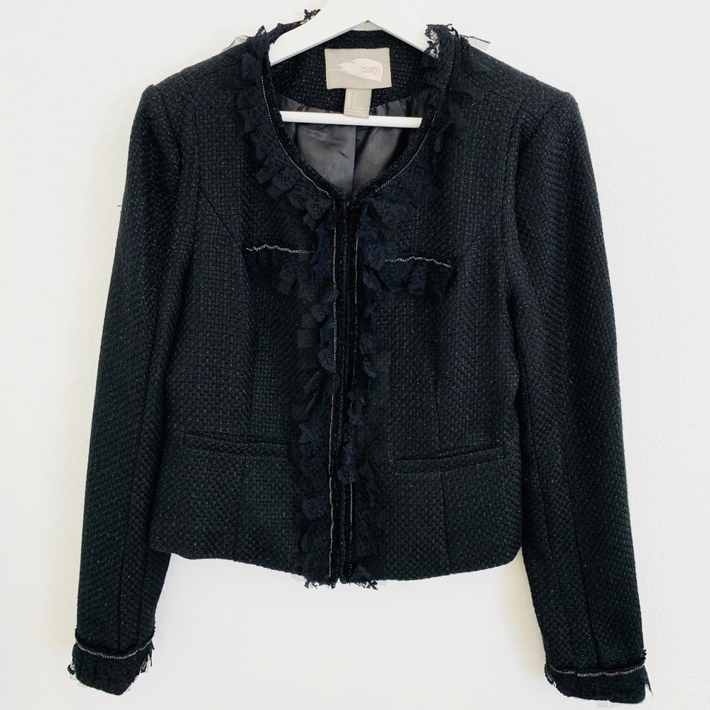 NEW Forever21/Love21 Tweed Blazer 5 Clasp Closure
